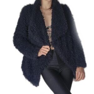 ZARA Faux Fur Black Jacket Women